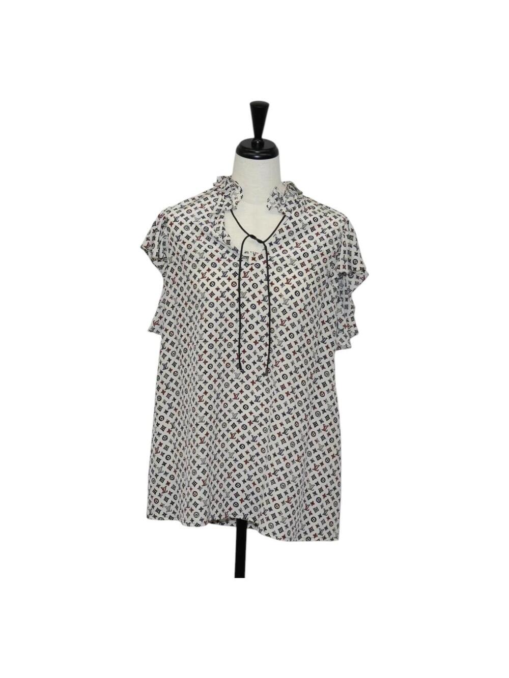 Louis Vuitton Blouse Shirt Silk White #344267L69B